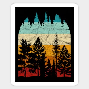 Wildlife Outdoors Nature Retro Forest Sticker